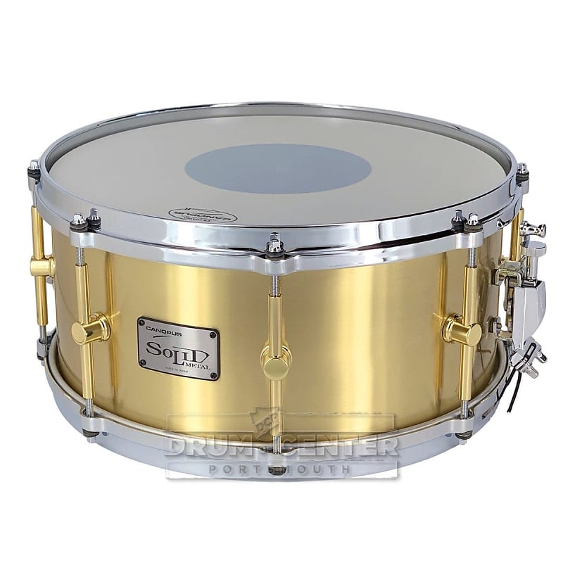 Canopus Limited Edition Solid Brass Snare Drum 14x6.5