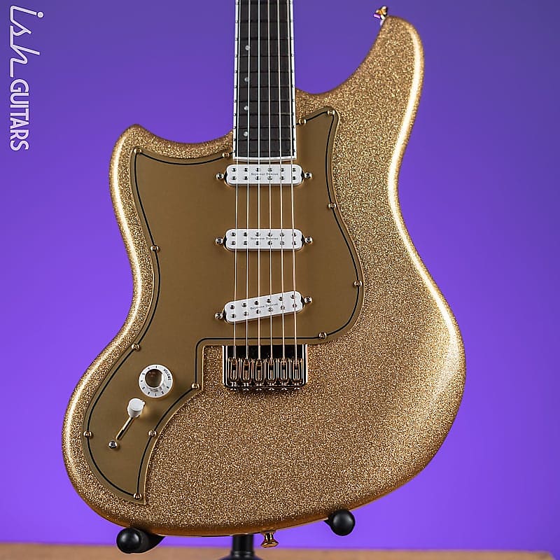 Kauer Electroliner Left-Handed Custom Guitar Sahara Gold Flake image 1