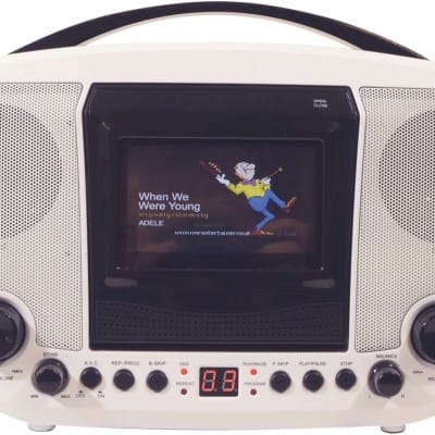Mr Entertainer Portable CDG Bluetooth Karaoke Player with Built in 3.5 Monitor image 1
