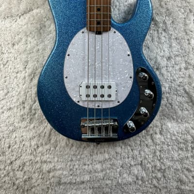 Used Sterling Musicman Stingray Blue Sparkle w/Gig bag image 1