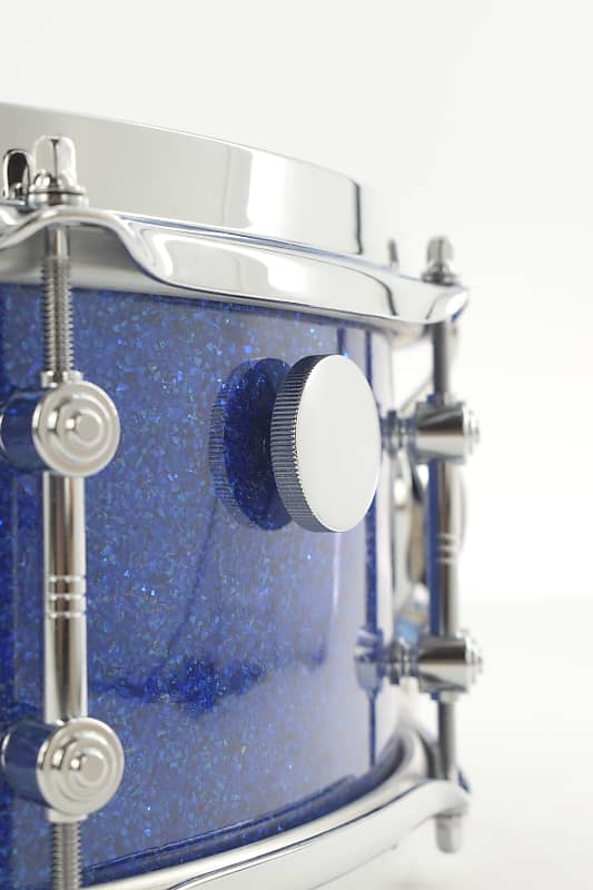 GRETSCH USA 14X5.5 BROOKLYN STANDARD SNARE DRUM IN BLUE GLASS