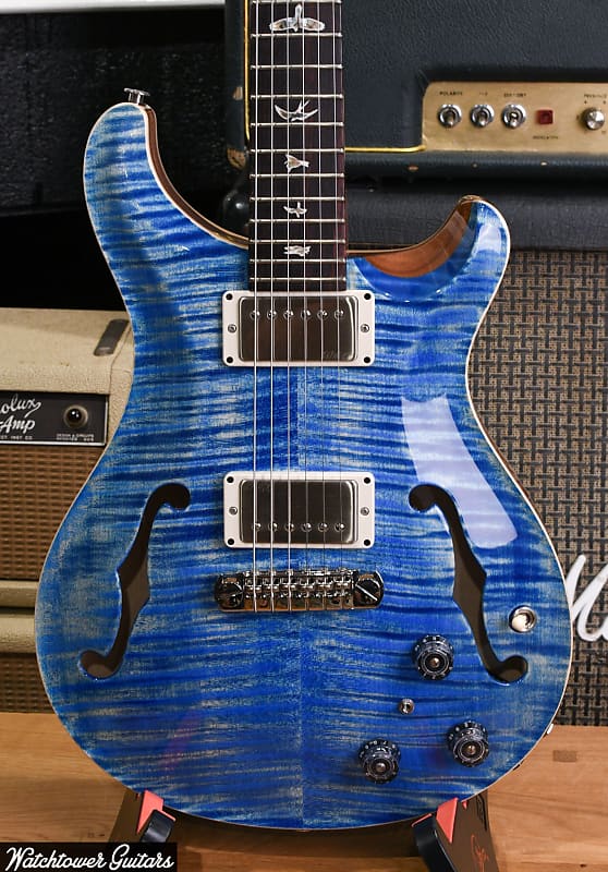 Mint Paul Reed Smith PRS Hollowbody II Piezo Faded Blue Jean image 1