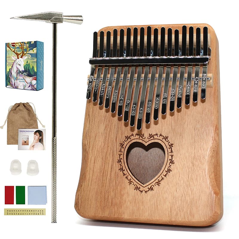 Kalimba 17 Keys Thumb Piano Khako / China Reverb