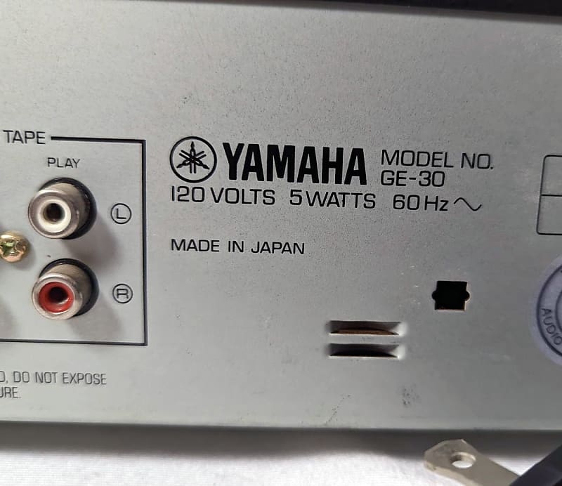 Yamaha Natural Sound Graphic Equalizer GE-30 10 1-Octave Bands 2024 Per Channel