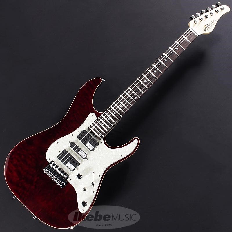 美品 SCHECTER sd-2-24 see-thru red SCHECTER SD-2-24-AL-VTR (See-Thru Red/R) -Made in Japan