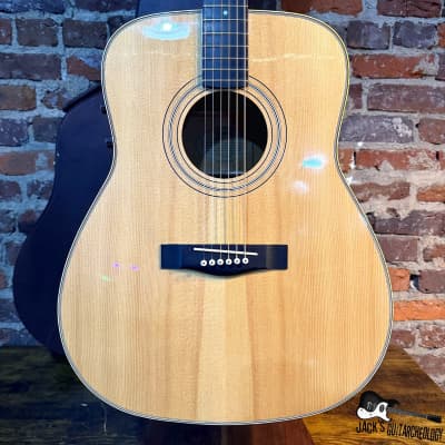 Yamaha FG-335 Acoustic Electric Guitar *LEFTY CONVERSION* w/ HSC (1981 - Natural)
