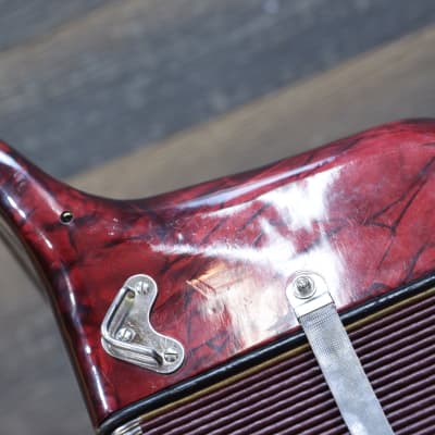 Hohner Club III M 8-Bass 30-Treble Button "C/F" Red Diatonic Accordion w/Case image 19