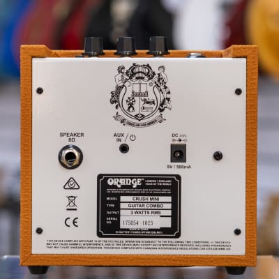 Orange Crush 3-Watt Micro Guitar Amplifier (Orange) image 3