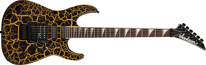 JACKSON Soloist SL3X DX Yellow Crackle - chitarra elettrica con tremolo Floyd Rose image 1