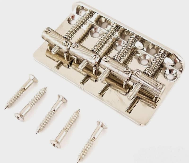 Fender Squier Classic Vibe 50s Precision Bass Nickel Bridge with Mounting Screws image 1