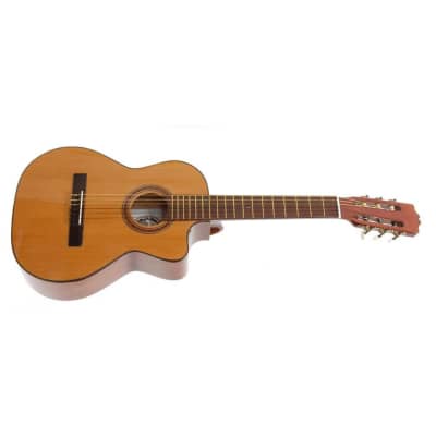 Paracho Elite DEL RIO Classical Requinto Acoustic Guitar, Natural image 3