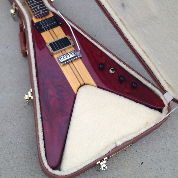 RARE Vintage Electra Flying V Guitar W/ Original Hard Shell Reverb