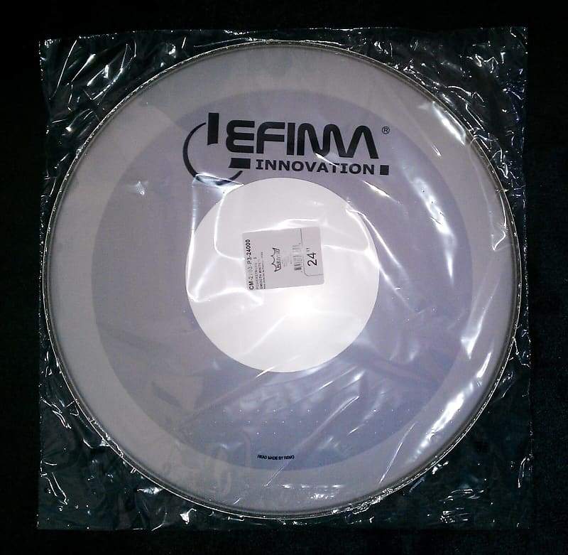 Lefima by Remo CM-2703-P3-24000 Powerstroke 3 Smooth White 24" Bass Schlagzeugfell glatt weiß mit Dot weiß image 1