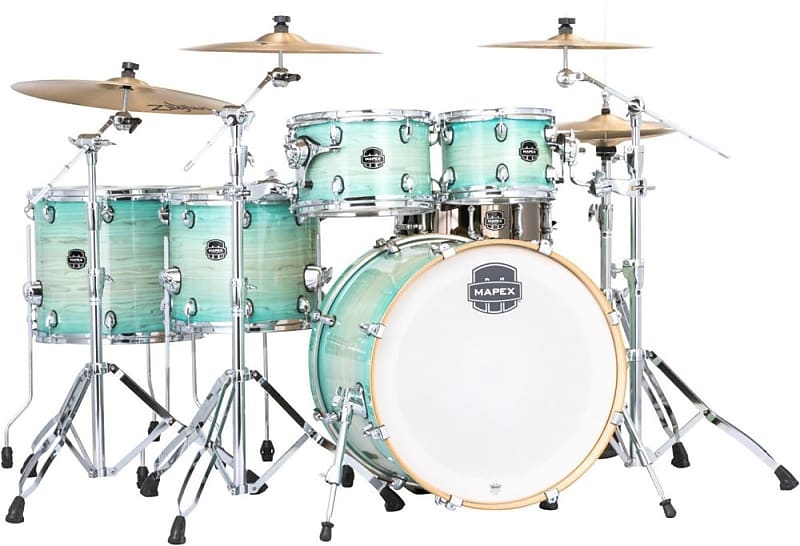 Mapex Armory Series Exotic Studioease Shell Pack with Fast Toms Ultramarine Gloss image 1