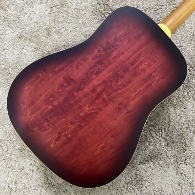 41 Inch Acoustic Guitar Solid Spruce Top Matte, Maple Neck, Rosewood Fingerboard image 5