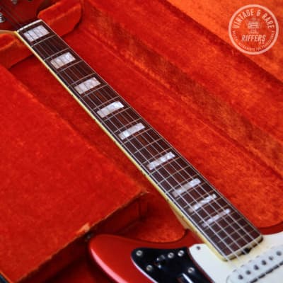 (Video) *All Original* 1969 Fender Jaguar Candy Apple Red, Rosewood Fretboard, Block Inlays w/OHSC, Case Candy | Rare Custom Colour Offset Vintage Guitar image 11