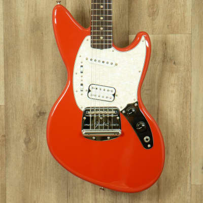 Fender Kurt Cobain Jag-Stang Signature Touche Palissandre Fiesta Red image 7