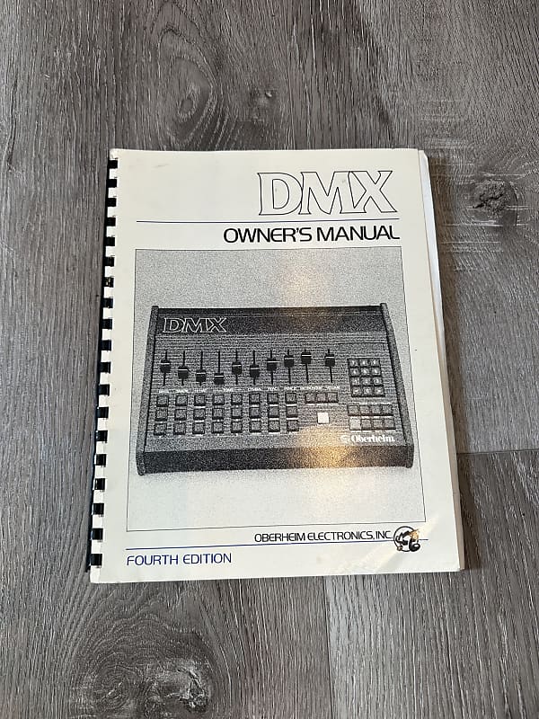 Oberheim DMX Drum Machine Original Manual image 1