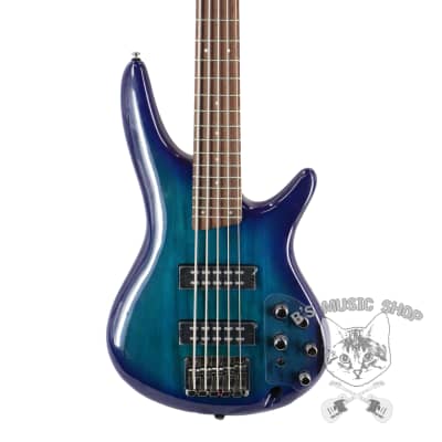 Ibanez Standard SR375E 5-String Electric Bass - Sapphire Blue for sale