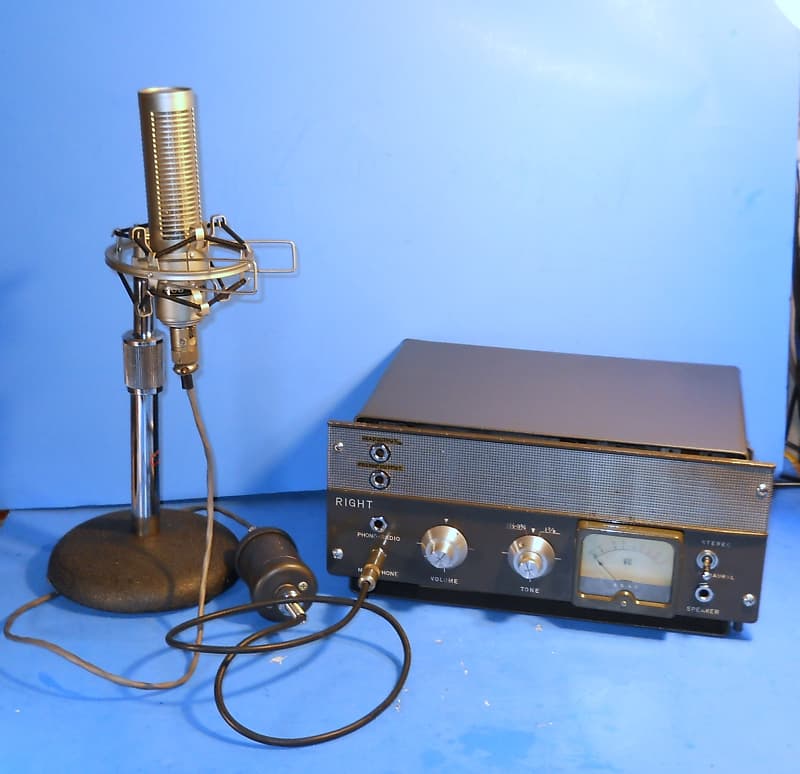 Akai M7 tube Mic Preamp 60s Recapped A+ Gain Ezy Amp a Reverb