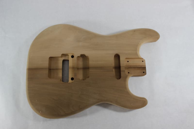 Unfinished Roasted Basswood HxS guitar body fits Fender Reverb