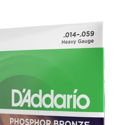 D'Addario EJ18 Phosphor Bronze Acoustic Guitar Strings, Heavy, 14-59 image 4
