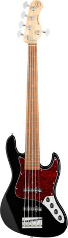 Sadowsky MetroExpress 21-Fret Vintage J/J 5-String Bass, Black w/ Gig Bag image 1