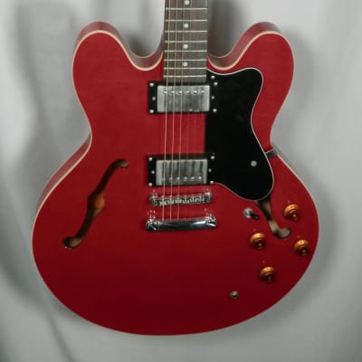 Epiphone Dot ES-335 Red Semi-hollow Electric Guitar with case used Upgraded Gibson '57 Classic Pickups image 4