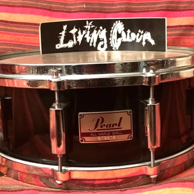 Pearl 14x5 “Love Rears it’s Ugly Head” Maple snare 1990 Black image 1