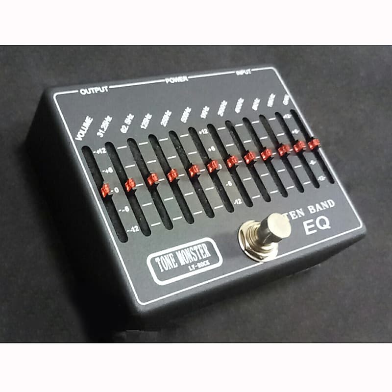 Leqtique”10 Band EQ ly rock Ten Band EQ Equalizer Pedal True Bypass,price include the