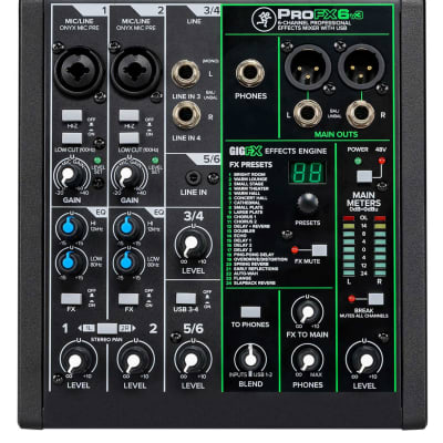 Mackie ProFX6v3 6-Channel Professional Effects Mixer w/USB ProFX6 v3 image 1