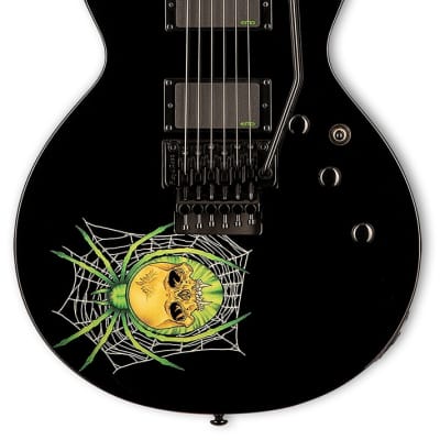 ESP LTD Kirk Hammett EKH-3 Spider 30th Anniversary Edition Electric Guitar - Bla image 2