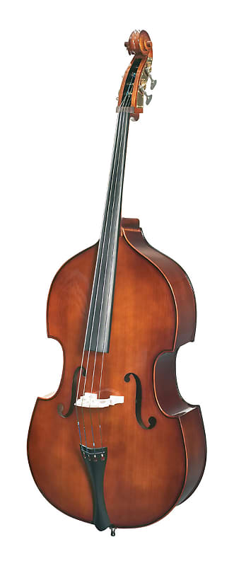 Stentor 1951-1/2 Student Series Solid Carved Spruce Front Upright 4-String Double Bass Outfit w/Bow image 1