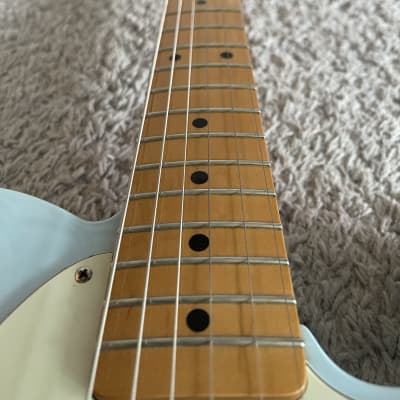 Fender Vintera ‘50s Telecaster 2019 MIM Sonic Blue Maple Fretboard Guitar image 9