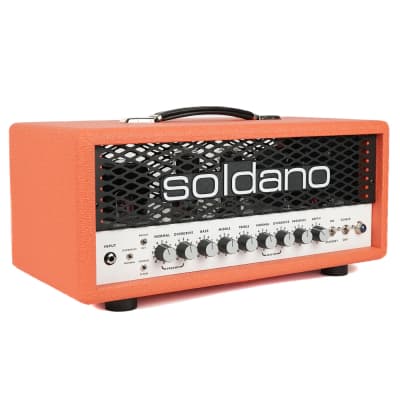 New Soldano SLO-30 Super Lead Overdrive Head Custom Color Orange Tolex image 4