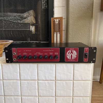 SWR Bass 350 Solid State Bass Guitar Amplifier Red Face, Pre