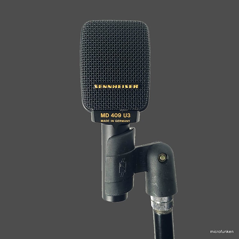 Sennheiser MD409U3 Serviced 80s Vintage Dynamic Microphone. Reverb