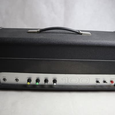 RARE Carlsbro TOP 100 100w guitar / Bass amplifier head with partridge and drake transformers , mustard caps as found on Laney Hiwatt and Orange amp Made in UK Vintage 100 watt for sale