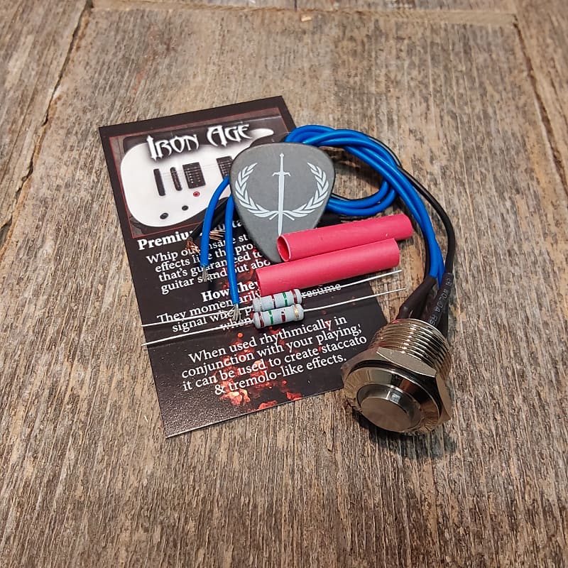 Iron age Accessories Killswitch Blue LED Spartan Steel No Reverb