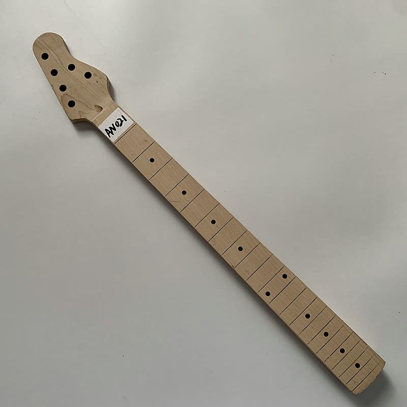 Unfinished Maple Wood Guitar Neck and Maple Fretboard | Reverb