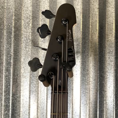 ESP LTD FBJ-400 Frank Bello 4 String Bass EMG PJ Black Satin #0307 Used image 3