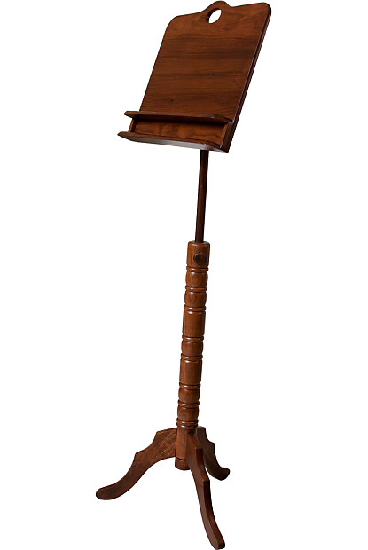 Roosebeck MSRBCE 66" Single-Tray Colonial Music Stand with Dual Adjustable Shelves image 1