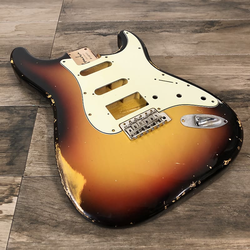 FRANCHIN Mercury guitar body Relic Aged 3-Color Sunburst 100