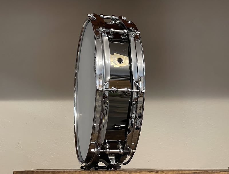 1990's Ludwig Black Beauty 3x13" 8-Lug Brass Piccolo Snare Drum W Case LB553B image 1