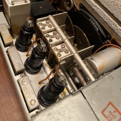 RCA vintage tube receiver amplifier signal corps Bc-312n 1950’s - Black Metal image 9