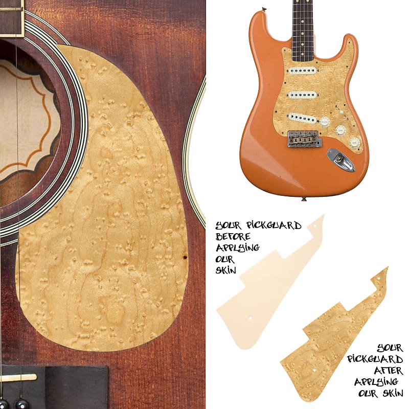 Guitar Custom PickGuard Sticker Skins. Customise your own Reverb UK