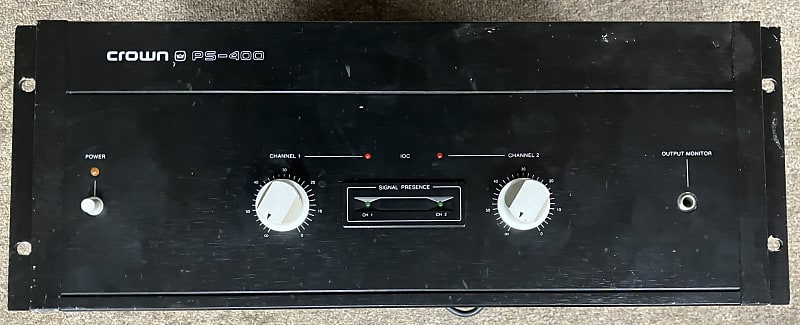 パワーアンプ　クラウンPS400 ヴィンテージアンプ CROWN (AMCRON) PS-400を購入！ ～SANSUI