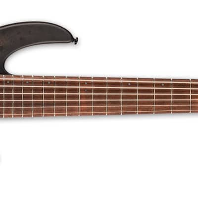 ESP LTD D-6B Black Natural Burst Satin 6-String Bass-SN1575 image 1