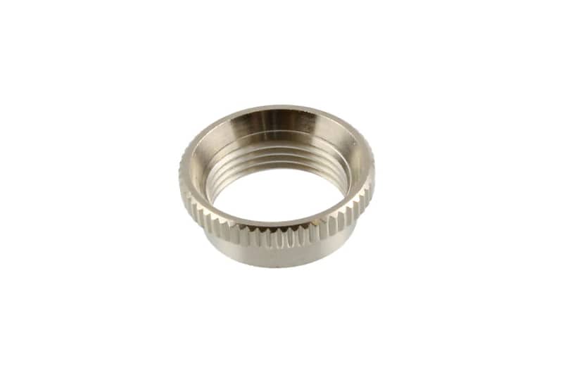Nickel Deep Round Nut for Toggle Switches image 1