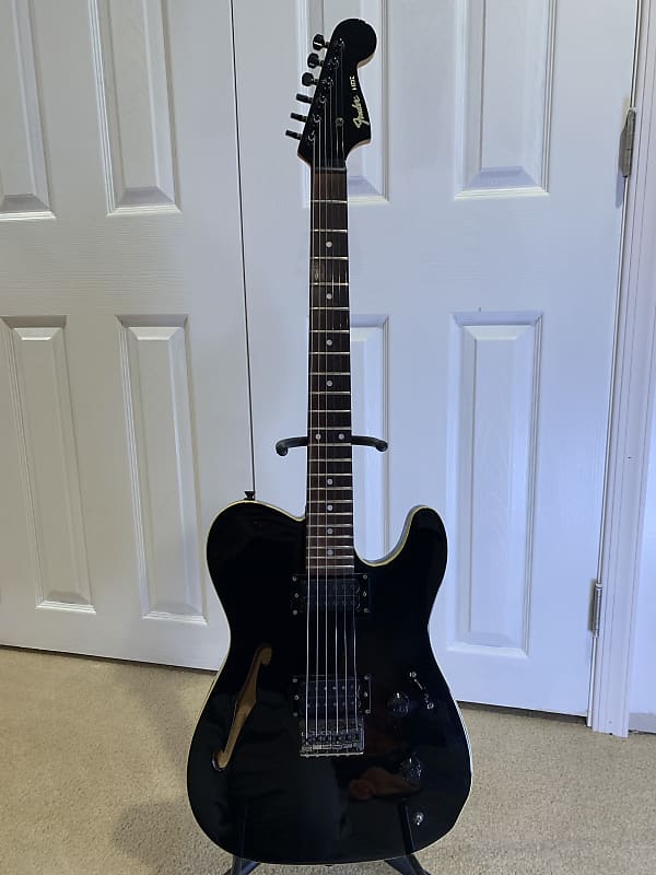 Fender HMT Telecaster 1989 Tuxedo black with white binding Reverb